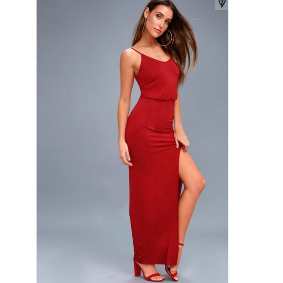 Lulus Dresses & Skirts - Lulus Red Maxi Dress